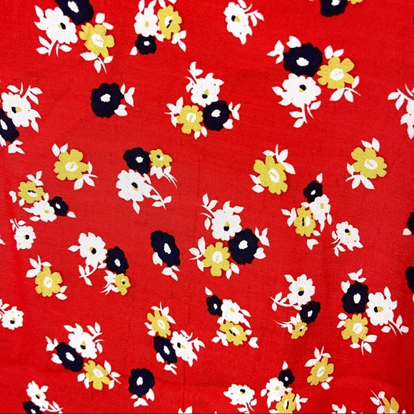 Faithfull the Brand- Daphne Dress in Red Jasmine Floral Mini Dress Small - Picture 7 of 8